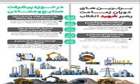 برترین‌های دوران زعامت رهبر شهید انقلاب در حوزه پیشرفت صنایع و معادن