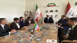 جلسه مشترک رئیس دانشگاه قم با رئیس مرکز آموزش های آزاد دانشگاه فنی فرات وسطی